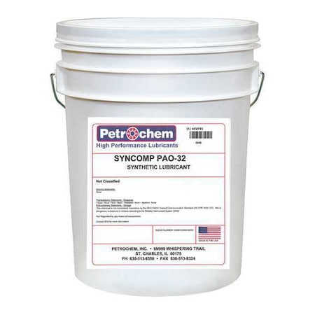 Compressor Oil 5gal Pail Polyalphaolefin by USA Petrochem Air Compressor Oil