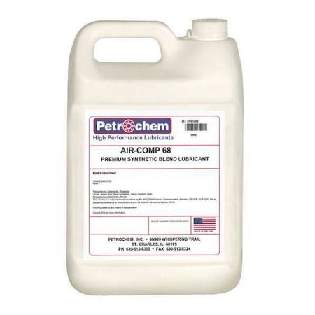 Compressor Oil 1 gal. Jug Synthetic Oil Type AIR COMP 68 001 by USA Petrochem Air Compressor Oil