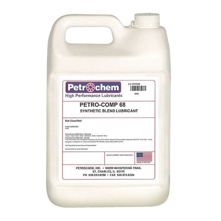 Compressor Oil 1 gal. Jug Mineral Oil Type PETRO COMP 68 001 by USA Petrochem Air Compressor Oil