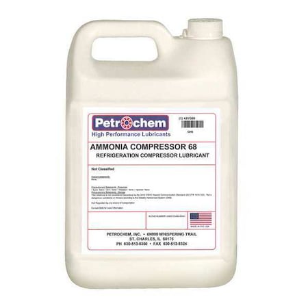 Compressor Oil 1 gal. Jug Mineral Oil Type AMMONIA COMPRESSOR 68 001 by USA Petrochem Air Compressor Oil