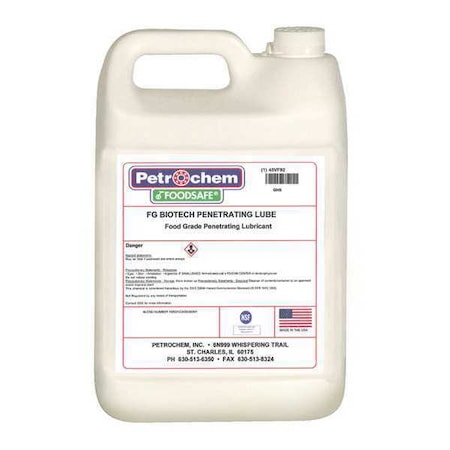 Compressor Oil 1 gal. Jug Mineral Oil Type BIOTECH FGPL 001 by USA Petrochem Air Compressor Oil