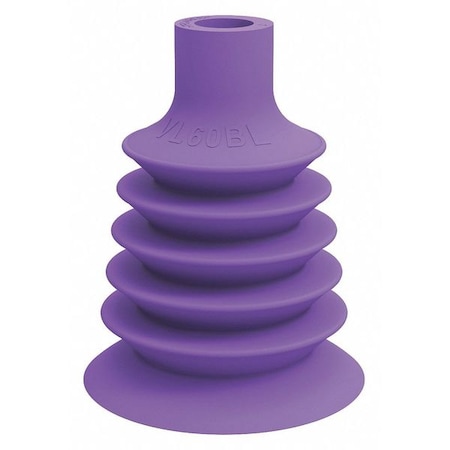 Suction Cup Purple 76.5mm H PK5 by USA Value Line Pneumatic Vacuum Pads