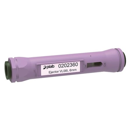 Vacuum Ejector Inline 14.2mm H Opn Exhst by USA Value Line Pneumatic Vacuum Ejectors