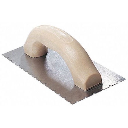Trowel V Notch 9in L x 4in W Curved Hndl by USA Inpro Taping Tools Trowels & Floats