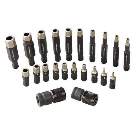 Screwdriver Bit Set 22 Pieces 3/8" Shank by USA Steelman Impact Wrench Accessories
