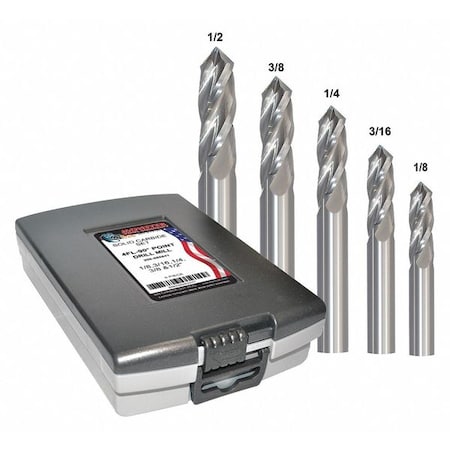 Drill Mill Carbide 4 Flutes Bright 208 by USA Monster Carbide Drill Mills