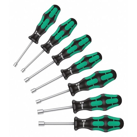 Nut Driver Set 7 Pieces Metric Solid Type 5029510001 by USA Wera Nut Driver Sets
