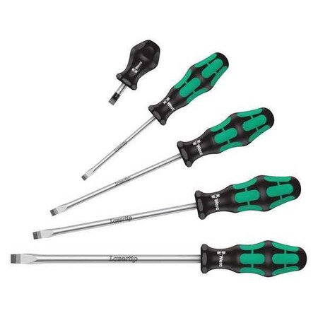 Screwdriver Set Slotted 5 Pc Type 5346302001 by USA Wera Screwdriver Sets