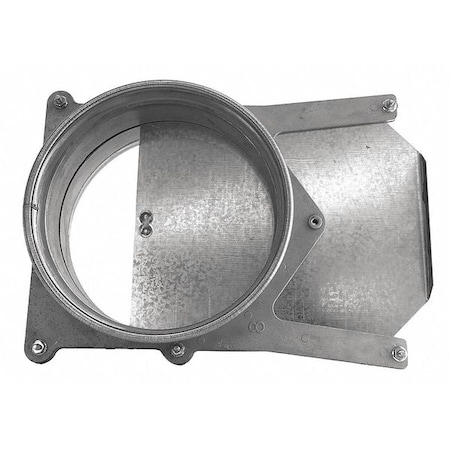 5" x 5" Round Manual Blast Gate 22 ga. SS by Nordfab in US