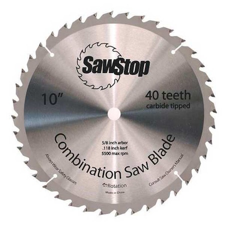 Circular Saw Blade 40 Teeth Combination by USA Sawstop Circular Power Saw Blades