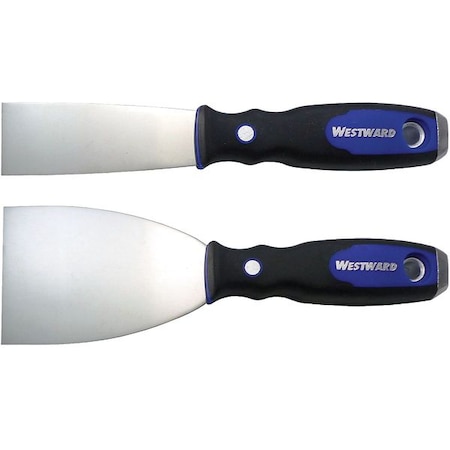 Putty Knife Set Flexible 1 1/2 3"W 2 Pc. Type 46A915 by USA Westward Putty & Joint Knives Spatulas Scrapers
