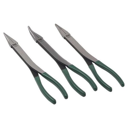 Long Nose Plier Set 3 Pieces Type 17843 by USA SK Solid Joint Pliers
