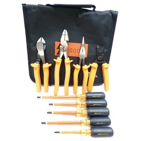Insulated Tool Set 9 pc. Type 35 9108 by USA Ideal Insulated Tool Sets