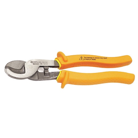 Insulated Cable Cutter Shear Cut 9 1/2In by USA Ideal Cable & Wire Cutters