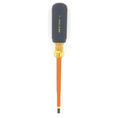 Ins Screwdriver Slotted 1/4x5 In Round Type 35 9147 by USA Ideal Screwdrivers