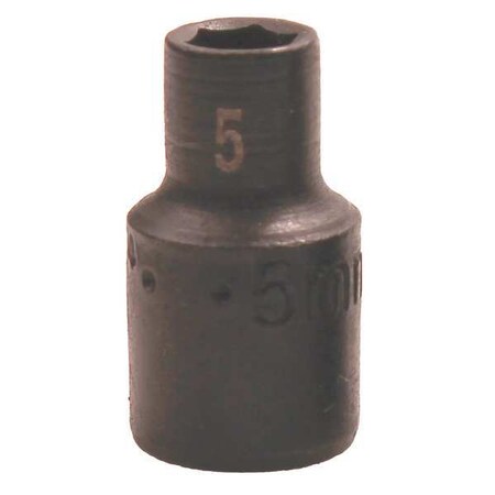 Impact Socket 1/4" Drive 5mm Size Type 31044 by USA SK Sockets
