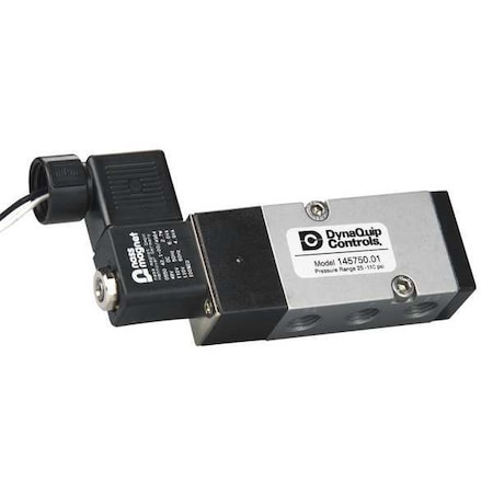 Solenoid Air Control Valve 1/4 In 12VDC Type 145750.04 by USA Dynaquip Pneumatic Solenoid Air Control Valves