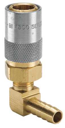 Parker Hydraulic Quick Couplers Body 3/8 Hose ID 3/8 In. Body Brass Model PC316V USA Supply