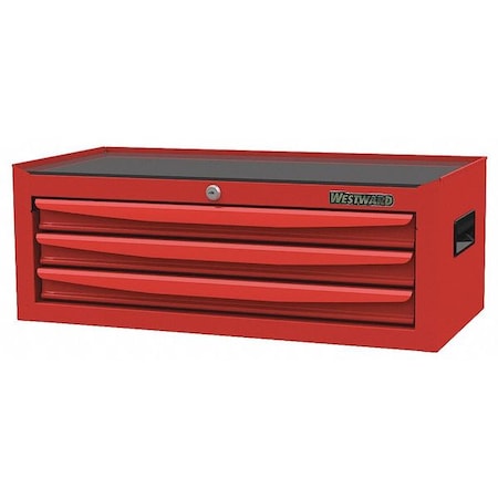 Intermediate Chest 3 Drawers Red by USA Westward Tool Chest & Side Cabinets