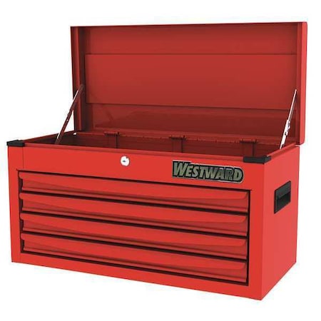 Top chest 4 Drawers Red 13 5/8 in. H by USA Westward Tool Chest & Side Cabinets