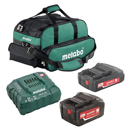 Battery Pack and Charger Kit 18V 5.2Ah Li Ion by USA Metabo Cordless Power Tool Accessories