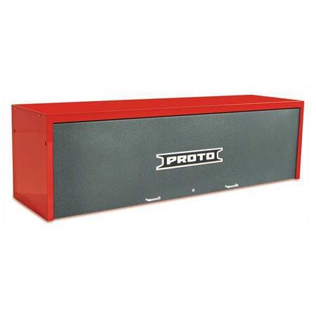 Hutch Red/Gray 88 in. W 25 in. H 27 in.D by USA Proto Tool Chest & Side Cabinets