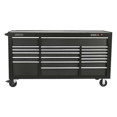 Workstation Black 43 1/4 in.H 20 Drawers Type J557843 20DB by USA Proto Rolling & Combination Cabinets & Carts