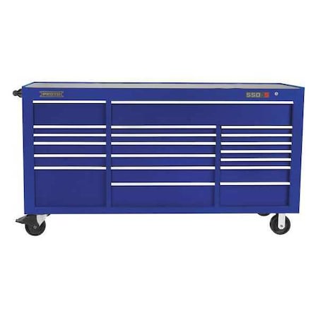Workstation Blue 43 1/4 in. H 20 Drawers by USA Proto Rolling & Combination Cabinets & Carts