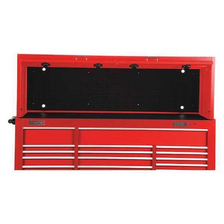 Hutch Red 78 in. W 25 in. H 22 1/2 in. D by USA Proto Tool Chest & Side Cabinets