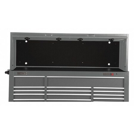 Hutch Gray 78 in. W 25 in. H 22 1/2 in.D by USA Proto Tool Chest & Side Cabinets