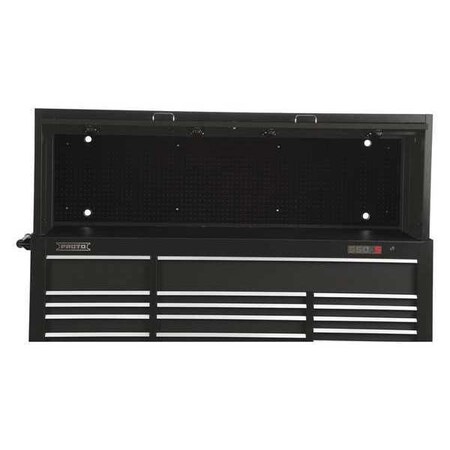 Hutch Black 78 in. W 25 in.H 22 1/2 in.D by USA Proto Tool Chest & Side Cabinets