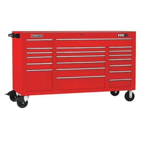 Workstation Red 41 in. H 20 Drawers by USA Proto Rolling & Combination Cabinets & Carts