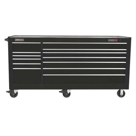 Workstation Black 46 3/8 in.H 13 Drawers Type J558846 13BK by USA Proto Rolling & Combination Cabinets & Carts