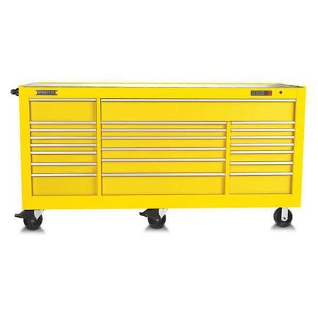 Workstation Yellow 46 3/8in.H 22 Drawers by USA Proto Rolling & Combination Cabinets & Carts