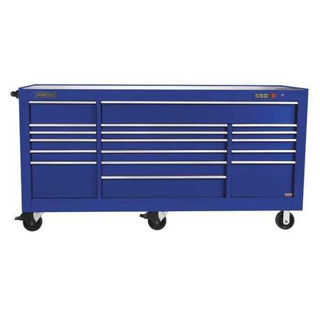 Workstation Blue 46 3/8 in. H 18 Drawers by USA Proto Rolling & Combination Cabinets & Carts