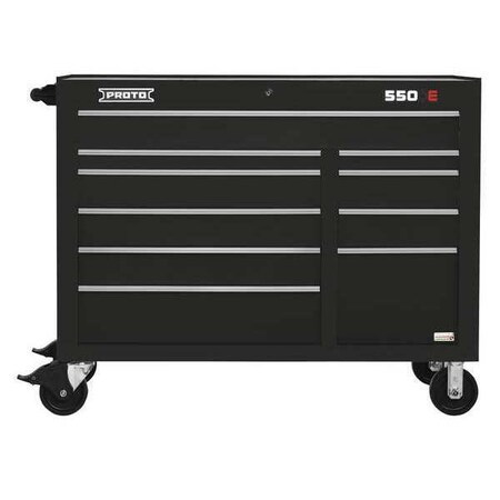 Workstation Black 41 in. H 10 Drawers Type J555041 10BKPD by USA Proto Rolling & Combination Cabinets & Carts
