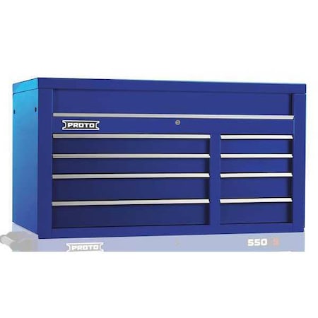 Top Chest Blue 50 in. W 8 Drawers by USA Proto Tool Chest & Side Cabinets