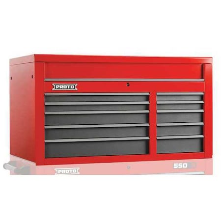 Top Chest 50 in. W 10 Drawers by USA Proto Tool Chest & Side Cabinets