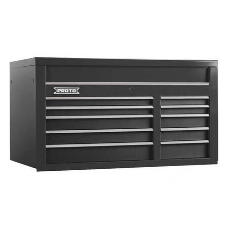 Top Chest Black 50 in. W 10 Drawers by USA Proto Tool Chest & Side Cabinets