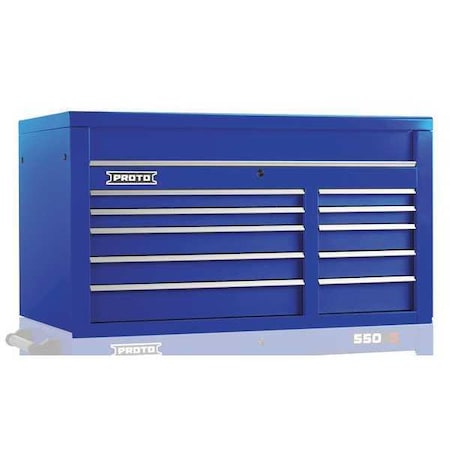 Top Chest Blue 50 in. W 10 Drawers by USA Proto Tool Chest & Side Cabinets