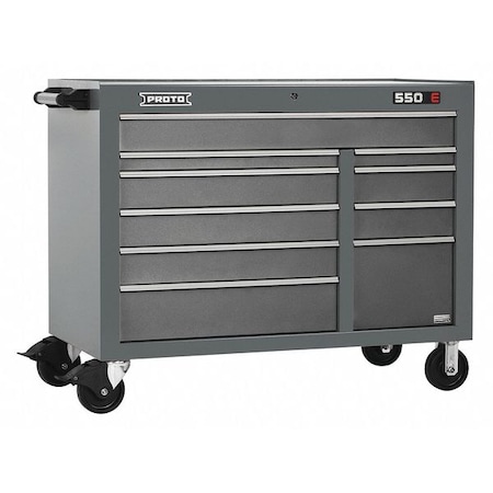 Workstation Gray 41 in. H 10 Drawers by USA Proto Rolling & Combination Cabinets & Carts