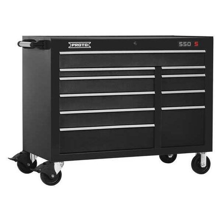 Workstation Black 41 in. H 10 Drawers Type J555041 10DB by USA Proto Rolling & Combination Cabinets & Carts