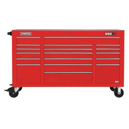 Workstation Red 41 in. H 18 Drawers by USA Proto Rolling & Combination Cabinets & Carts