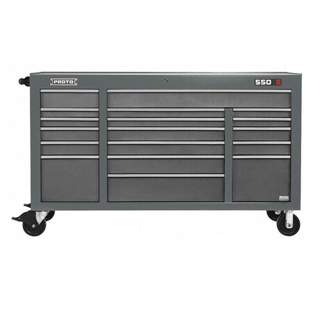 Workstation Gray 41 in. H 18 Drawers by USA Proto Rolling & Combination Cabinets & Carts