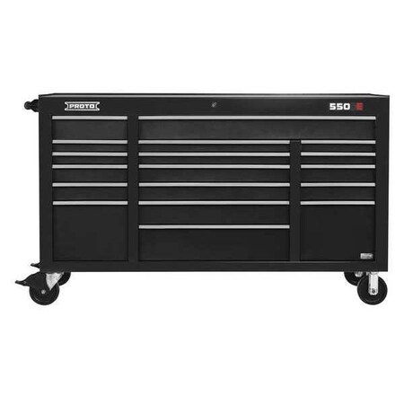 Workstation Black 41 in. H 18 Drawers by USA Proto Rolling & Combination Cabinets & Carts
