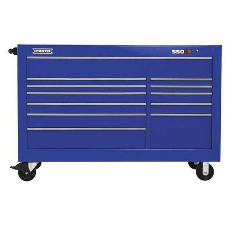 Workstation Blue 46 in. H 12 Drawers by USA Proto Rolling & Combination Cabinets & Carts