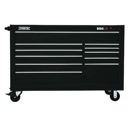 Workstation Black 46 in. H 11 Drawers Type J556646 11BK by USA Proto Rolling & Combination Cabinets & Carts