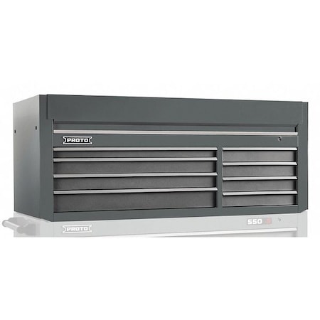 Top Chest Gray 66 in. W 8 Drawers by USA Proto Tool Chest & Side Cabinets