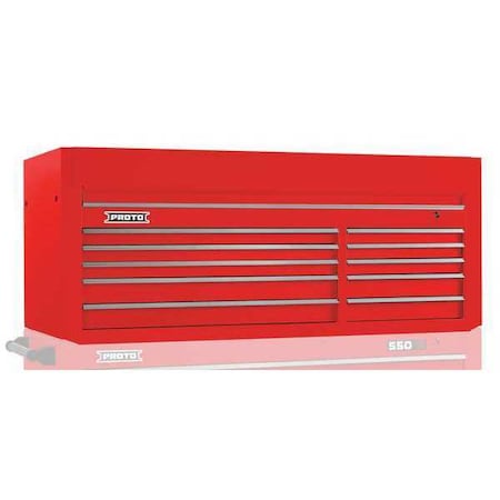 Top Chest Red 66 in. W 10 Drawers by USA Proto Tool Chest & Side Cabinets