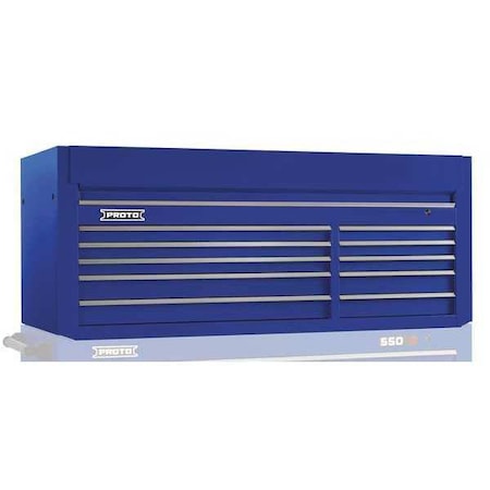 Top Chest Blue 66 in. W 10 Drawers by USA Proto Tool Chest & Side Cabinets
